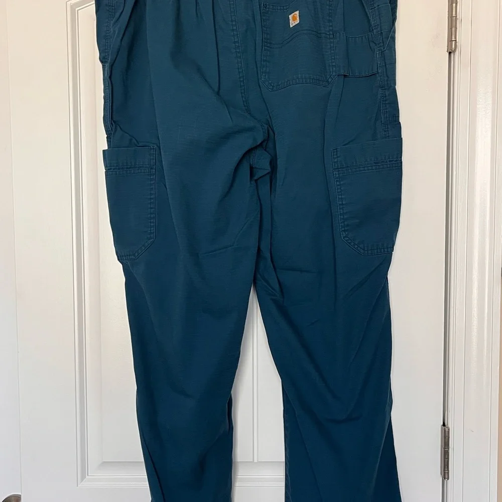 Carhartt Men’s Teal Cargo Scrub Pants Size‎ 2XL